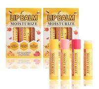 6PCS Honey Lip Balm Gift Pack Lip Moisturizer Reduce Lip Lines Deep Hydration, No Alcohol Hormone,Vitamin E Mini Lip Balm Multipack Perfect for Daily Use & Gift,2 Pack