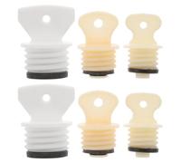 6pcs Hot Water Bottle Stopper Replacement Cap Rubber Leakproof | Detachable Thread Fit, for Rubber Hot Water Bags and Washer Kettles, Secure Sealing Design