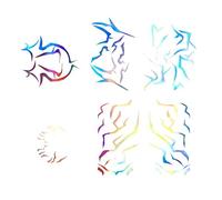 6PCS Hunters Temporary Tattoos Hip Hop Hunters Laser Tattoo Are You the Guardian or the Devil? Fantasy Markings for Cosplay Raves Festivals Halloween A07