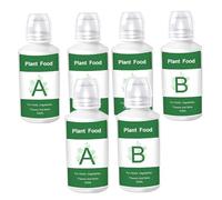 6Pcs Hydroponic Plant Food A and B Hydroponic Nutrients Fertilizer Set for Vegetables Fruits Flowers Indoor Systems Plant Growth Nutrient Solution