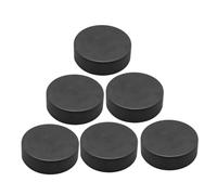 6Pcs Ice Hockey Practicing Pucks Durable PU Training Equipment for Adults Use Enhance Skills Performance Competitions