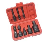 6Pcs Impacts Socket Wrench Adapter Set 1/4 3/8 1/2inch 3/4inch Square Drives Adapter Reducers Spanner Hand Tool Kits with Case Air Hose Fitting