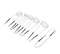 6Pcs Induction Heating Coil Induction Heater Wires 2.5mm Brass 20 30 40 50mm Forming Flat Type Heater Coil Kit