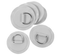 6pcs Inflatable Kayak Stainless Steel D Rings for Paddle Board Rigging | PVC Patch Hardware, Weatherproof Setup, Salt Water Resistant, Universal Use for Surfboard Repair and Canoe Replacements