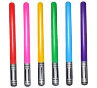 6Pcs Inflatable Light Sabers 35 Inch PVC Inflatable Light Sabers for Kids Safe and Fun Lightsaber Swords Gifts for Party Decorations, Assorted Color #