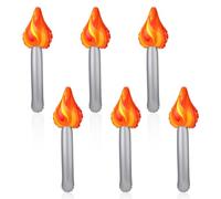 6pcs Inflatable Torch Toy, Torch Prop Inflatable Torch Toy for Games Competition Party Decorations Halloween Medieval Cosplay Sports