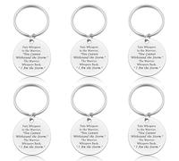 6Pcs Inspirational Keyring Gift Encouragement Keychain Keyring for Women New Beginnings Gifts Get Well Soon Gifts for Friends Sister Motivational Gift for Daughter Son Christmas Graduation Present