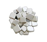 6pcs Irregular Golden and Silver Metal Clothing Buttons DIY Sewing Accessories Material Craft Supplies Garment Button(Sliver,18mm)