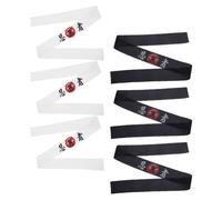 6pcs Japanese Headband Polyester Bandana with Vibrant Prints | Soft Traditional Japanese Style, Tie-on Design, Eye-catching Classic Motifs, Suitable for Sports, Cooking and Themed Events