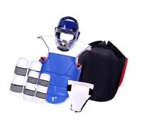 6Pcs Karate Sparring Gear Set Full Protection Boxing Body Protector for Adults Kids Taekwondo Protective Equipment- XL