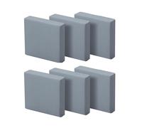 6Pcs Kneaded Eraser for Artists - Professional Putty Rubber & Kneadable Erasers (Grey) - Non-Toxic Smudge-Free Drawing Tool for Sketching, School & Office - Reusable Dust-Free Art Supplies