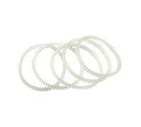 6Pcs KT6808 Chain Dentate Strip Professional Rotary Tumbler Conveyor Belts Nylon Material 2.56inch Replacement Parts