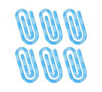 6Pcs Large Acrylic Paperclip Decorative Bookmarks Clamp Book Page Marker Clip for Organizing Documents Notes Cards Books Multifunctional Acrylic Bookmarks