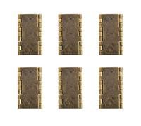 6Pcs Large Furniture Folding Screen Hinges, Folding Flap Hinges Retro Style Cabinet Hinges Folding Butt Hinge Connector for Screen, Closet, Cabinet, Bronze