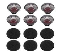 6pcs Large Sizes Eargels/Eartips/Ear-Cushion for PLT Voyager 5200 (206110-101) Replacement Spare Kit with Foams Covers.