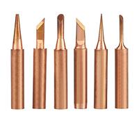 6pcs Lead Free Copper Iron Solder Tip K SK 1C 3C B I Soldering Stations Easy Tin Diamagnetic Lower Temperature