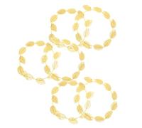 6pcs Leaf Wreath Headband Goddess Costume Headband Bride Headpieces Leaf Branch Hair Band Halloween Headband Bridal Hair Band Women Head Decors Hair Decors Gold Leaf Plastic Makeup/2270