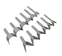 6Pcs Leather Punch Tools Set U V Shaped Steel Hand Drilling Kit for DIY Craft Saddle Making Belt Wallet Repair and Decoration