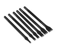 6PCS Leather Stitching Chisel Tool Set, Leathercraft Pricking Tools, Carbon Steel Sewing Chisels with Anti - Slip Handle, Professional Leather Working Tools for DIY Crafting and Re