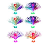 6PCS LED Fiber Night Light Flower Color Coloring Ramping For Birthday Weddings Christmas Home Decoration LED Party Lights