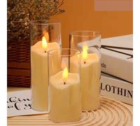 6Pcs Led Flameless Tealight Candles Battery Operated Flickering Lights For Wedding Christmas
