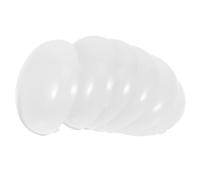 6pcs LED Half round Lamp Shade Clip on Replacement for Ceiling Lights | Frosted PC Plastic, 48.2mm Inner Diameter, White Finish, Office or Dressing Room Use