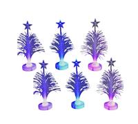 6pcs LED Illuminated Christmas Trees Display Ornament For Seasonal Decorations At Homes Store Or Workspaces Home Christmas Accessories