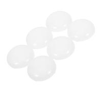 6pcs LED Lamp Shade Clip on Half Round White Plastic Replacement | 48.2 MM Inner Diameter, Frosted PC Finish, Quick Install, for Vanity Mirrors and Table Lamps
