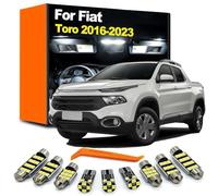 6Pcs LED Parts Interior Dome Reading Map Light Ceiling Bulb Kit, For Fiat Toro 2016 2017 2018 2019 2020 2021 2022 2023