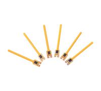 6pcs LED String Lights Replacement Filaments 2200k Warm Yellow Flowing | Plastic Build, 20ma 0.06w Spec, Easy Repair for Meteor Tube and Porch Tubes