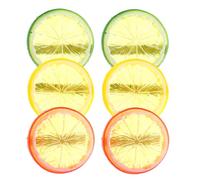 6pcs Lemon Hair Clips for Women Cute Acrylic Fruit Hairpins