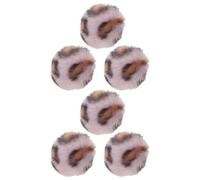 6pcs Leopard Print Plush Catnip Ball for Indoor Kitten Exercise Play | Chewable, Gentle on Paws and Teeth, Coffee Colour, Interactive Fun for Cats and Pets