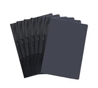 6Pcs Letter Size File Sleeves Document Folder with Side Open Rotating Clamp Water Resistant File Organiser 11.4x9Inch Document Organiser