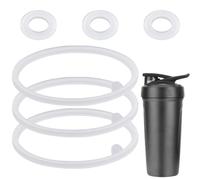 6pcs Lid Gasket Replacement for Blender Bottle Strada Flip Shaker Cup Water Bottle Accessories Parts, 2 Sizes Silicone Seal Ring for Blenderbottle Strada Flip Shaker 24 oz 28 oz