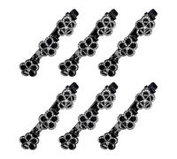 6pcs Lightweight Hair Clip Elegant Five Petal Flower and Double Layer Braided Styles Practical for and Adults Outdoor Hair