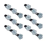 6pcs Lightweight Hair Clip Elegant Five Petal Flower and Double Layer Braided Styles Practical for Children and Adults Women Clip