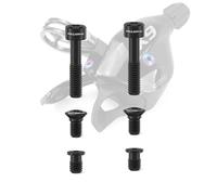 6Pcs Lightweight Titanium Bicycle Derailleur Lever Fixing Bolts, Hollow Screws for GX /X9/X01/X01 /XX1(Black)