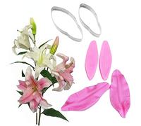 6Pcs Lily Flower Bud Petal Veiner Silicone Mold Gumpaste Sugarcraft Fondant Mould Cake Decorating Tools