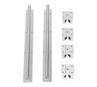 6Pcs Linear Motion Guide Rail Slider Block Set, Strong Bearing Capacity, Smoothly Accurate Placement, Linear Motion Supplies for CNC Machine Tools and Industrial Equipment, Alloy S