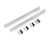 6pcs Linear Motion Guide Rail Sliding Block Set Smooth Precise Operation SBR12UU Linear Motion Supplies for Accuracy Machine