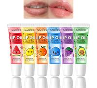 6PCS Lip Balm - Conditioning Lip Mask and Lip Balm for Instant Moisture,Natural Ingredients Vegan Non-Sticky Lip Glowy Balm，Soothing Lip Care