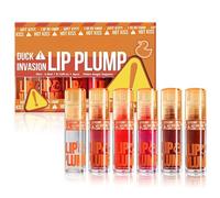 6PCS Lip Gloss-Duck Lip Plumper Lip Gloss Set,Plumping Lip Oil,Tinted Lip Oil Set for Fuller Lips, Hydrating & Glossy Finish, Non-Sticky Lip Plumper for Women, Long-Lasting Lip Oil Set