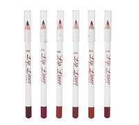 6pcs Lip Liner Waterproof Matte Long Lasting Pencil for Beautiful Lip Makeup Safe Ingredients 6 Different Colors for Various Occasions (set 03)