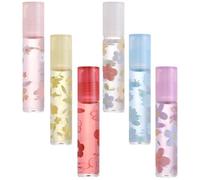 6pcs Lip Oil 6.3ml Plastic Lip Care Moisturiser for Women
