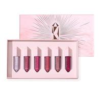6Pcs Lipstick, Matte Nude Liquid Lipstick Sets, Long Lasting Waterproof Velvet Lip Gloss, Diamond Gliter Shimmer, High Pigmented Velvet Lipgloss Kit (B, Set)