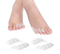 6PCS Little Toe Straightener, Bunionette Corrector, Pinky Toe Separator, Little Toe Separators, for Bunionette Pain Relief,Overlapping Toe,Calluses,Blisters,Corns Protect(Transparent)