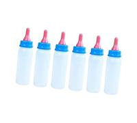 6PCS Livestock Nursing Bottles Extended Spout for Suckling Piglets Sheep Calves Goat Feeding Equipment