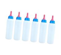 6PCS Livestock Nursing Bottles Extended Spout for Suckling Piglets Sheep Calves Goat Feeding Equipment