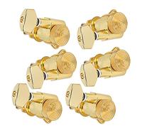 6Pcs Locking Guitar St Tuning Peg Set for Electric Acoustic Gui - Metal Heads with Prec Adjustment (Three left and three right six sets)