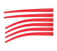 6pcs Long Caulk Extension Nozzle for Caulking Gun Red Plastic
